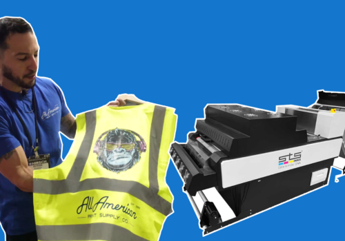 A look at All American Print Supply’s new STS VJ-628D Direct to Film Printer