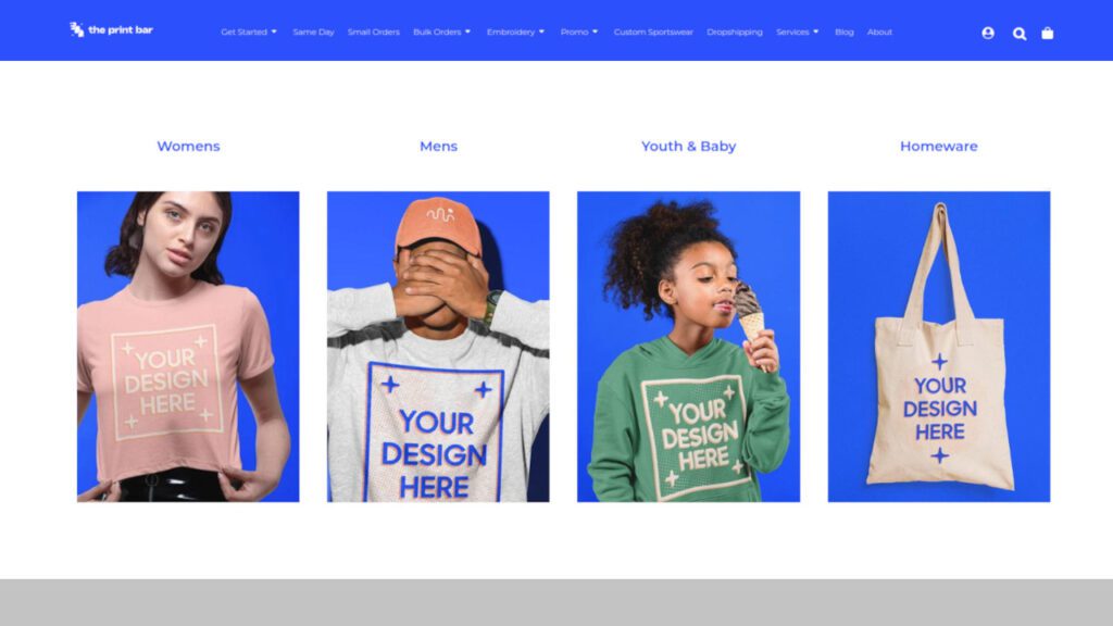 10 screen printing homepage best practices to boost sales - images