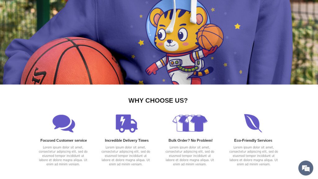 10 screen printing homepage best practices to boost sales - value proposition