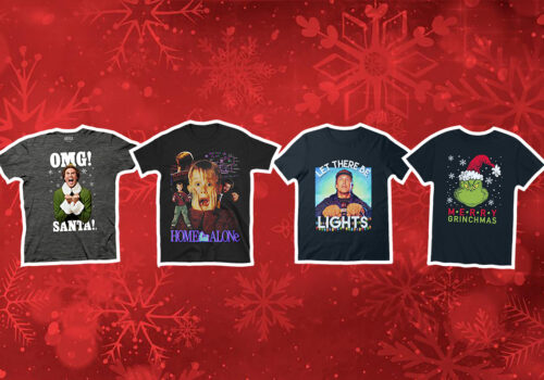 Top 10 Most Iconic Christmas Movie Characters on T-Shirts