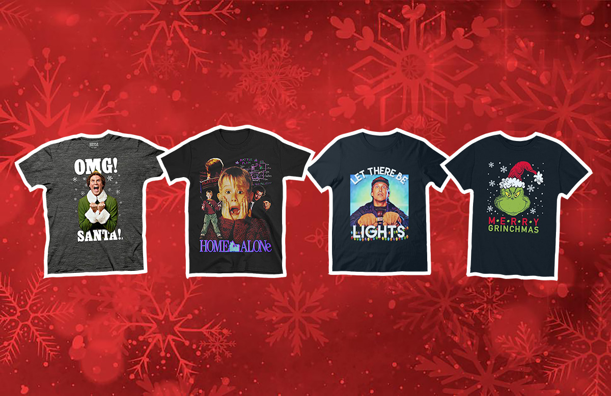 You are currently viewing Top 10 Most Iconic Christmas Movie Characters on T-Shirts