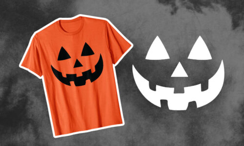The Halloween Grinning Pumpkin Face T-Shirt Story