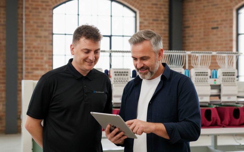 shop management software for embroidery, embroidery, shop management, production management, software, decoration method, apparel decorating software, printwear & promotion live